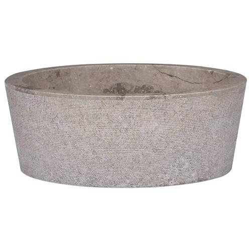 Håndvask Ø40x15 cm marmor grå