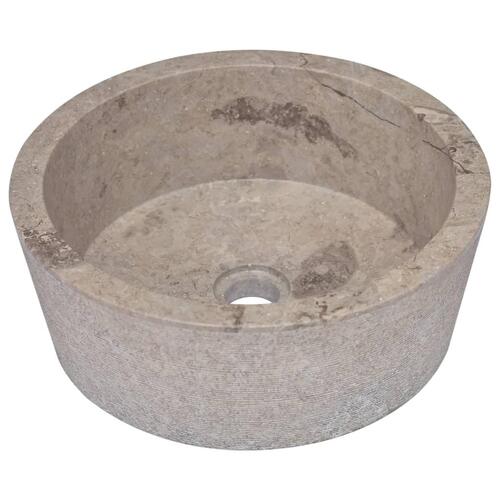 Håndvask Ø40x15 cm marmor grå