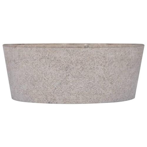 Håndvask Ø40x15 cm marmor grå