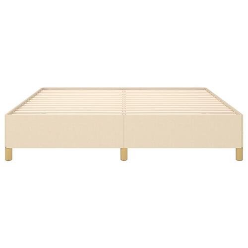Sengeramme uden madras 160x200 cm stof cremefarvet