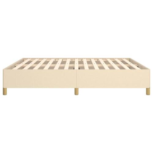 Sengeramme uden madras 160x200 cm stof cremefarvet