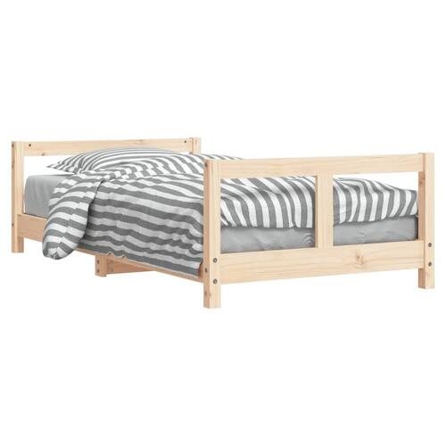 Sengeramme til juniorseng 80x160 cm massivt fyrretræ