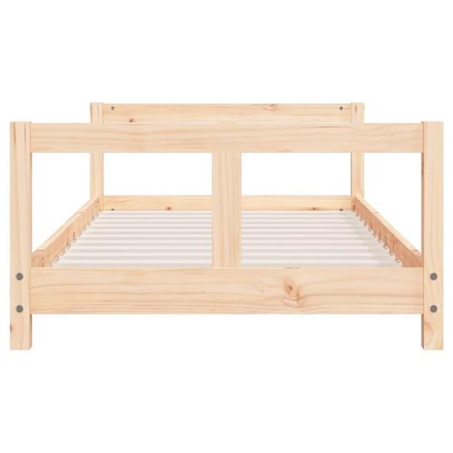 Sengeramme til juniorseng 80x160 cm massivt fyrretræ