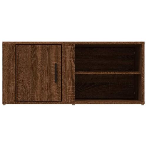 Tv-skabe 2 stk. 80x31,5x36 cm konstrueret træ brun egetræsfarve