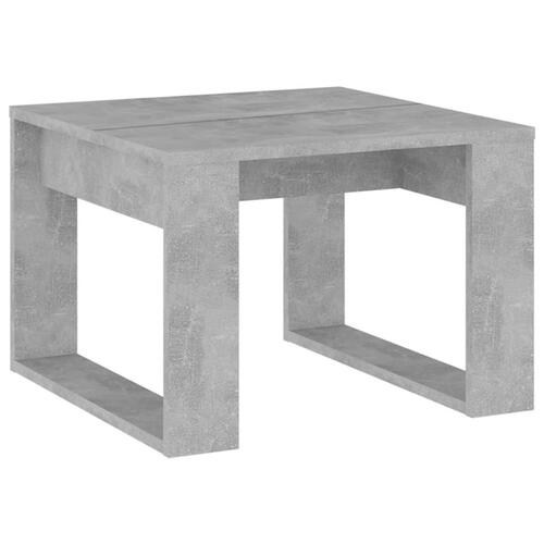 Sidebord 50x50x35 cm spånplade betongrå