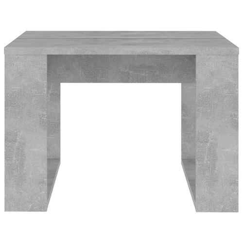 Sidebord 50x50x35 cm spånplade betongrå