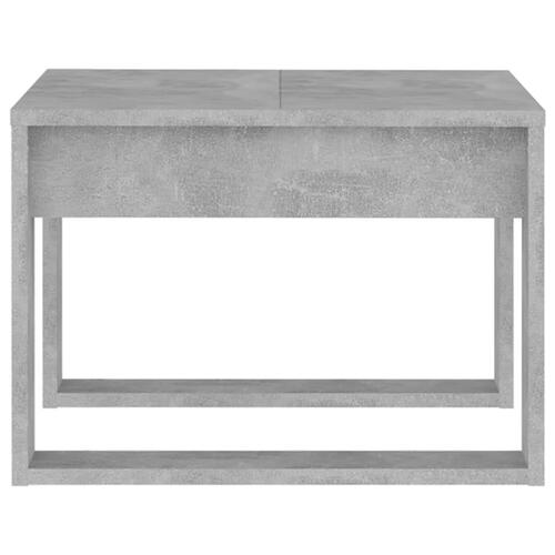 Sidebord 50x50x35 cm spånplade betongrå