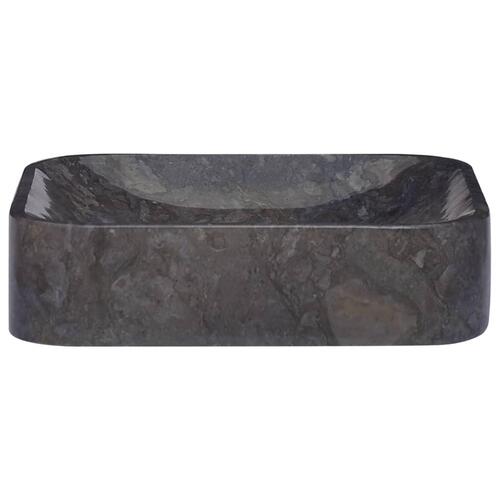 Håndvask 40x40x10 cm marmor sort