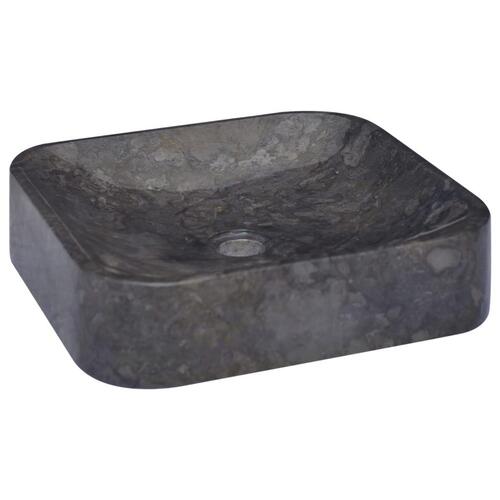 Håndvask 40x40x10 cm marmor sort