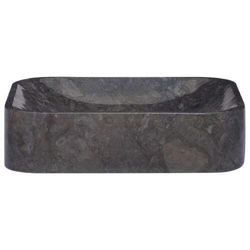 Håndvask 40x40x10 cm marmor sort