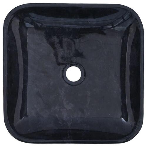 Håndvask 40x40x10 cm marmor sort