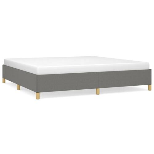 Sengeramme uden madras 200x200 cm stof mørkegrå