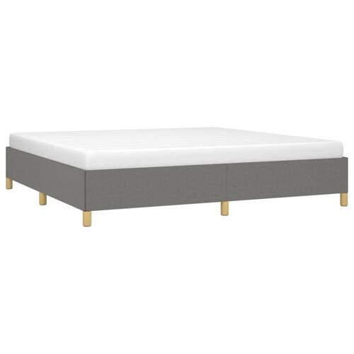 Sengeramme uden madras 200x200 cm stof mørkegrå