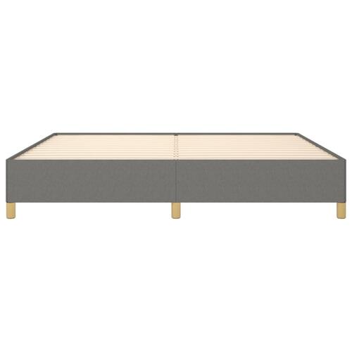 Sengeramme uden madras 200x200 cm stof mørkegrå