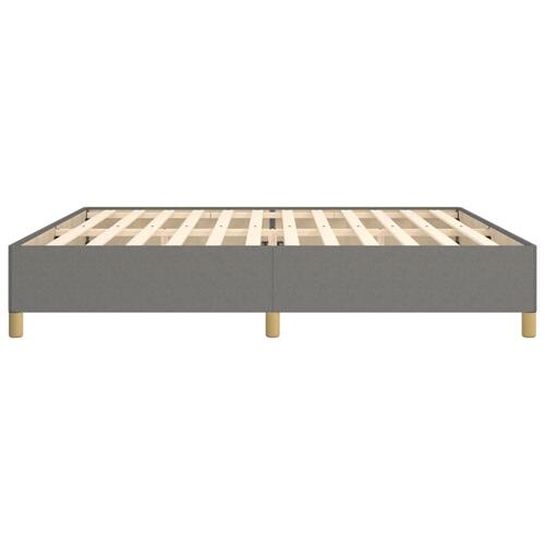 Sengeramme uden madras 200x200 cm stof mørkegrå