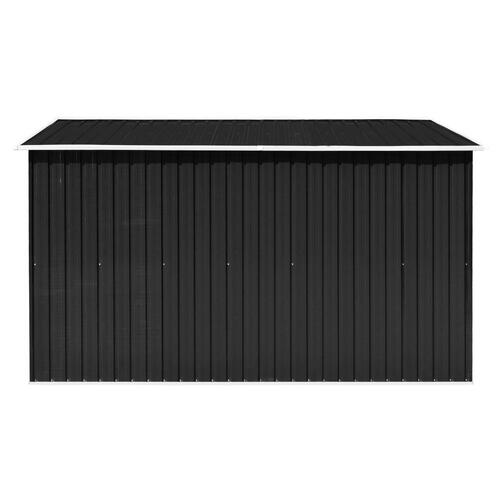 Haveskur 257x298x178 cm metal antracitgrå