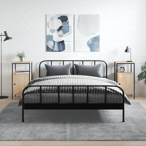 Sengeborde 2 stk. 41x31x80 cm konstrueret træ sonoma-eg
