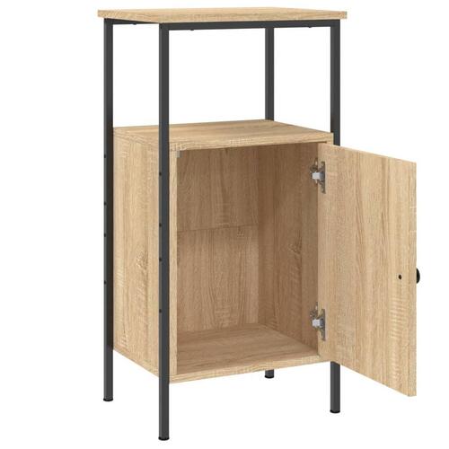 Sengeborde 2 stk. 41x31x80 cm konstrueret træ sonoma-eg