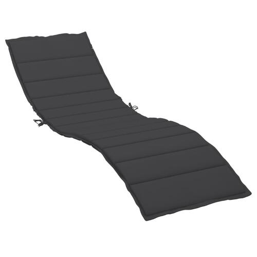 Hynde til liggestol 200x60x3 cm oxfordstof sort