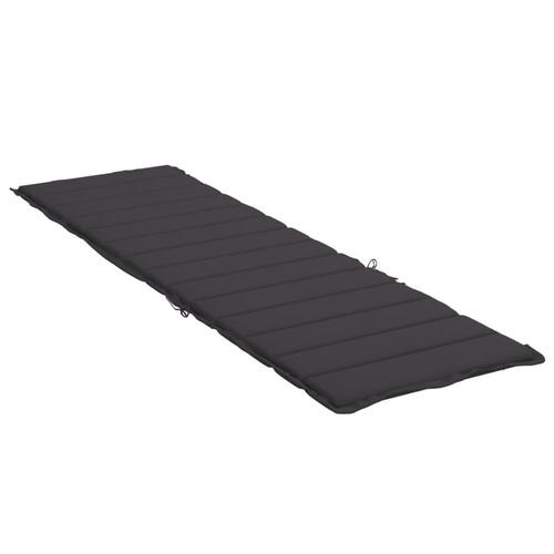 Hynde til liggestol 200x60x3 cm oxfordstof sort