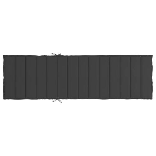 Hynde til liggestol 200x60x3 cm oxfordstof sort