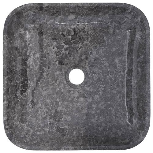 Håndvask 40x40x10 cm marmor grå