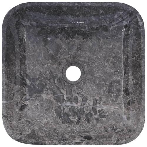 Håndvask 40x40x10 cm marmor grå