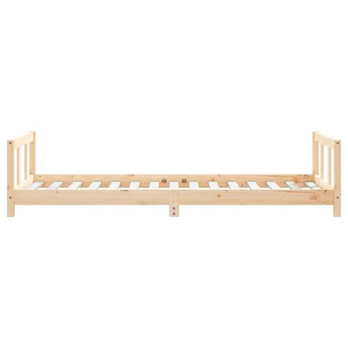 Sengeramme til juniorseng 90x190 cm massivt fyrretræ