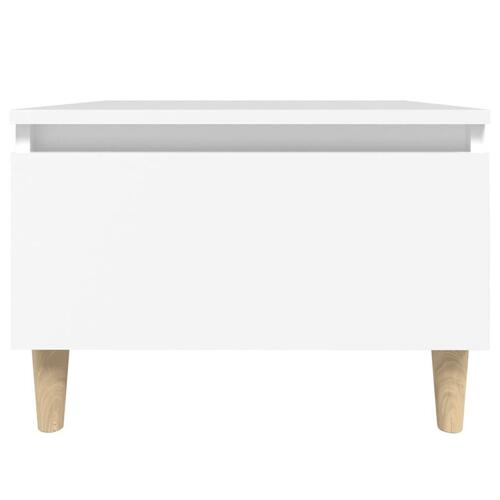 Sidebord 50x46x35 cm konstrueret træ hvid