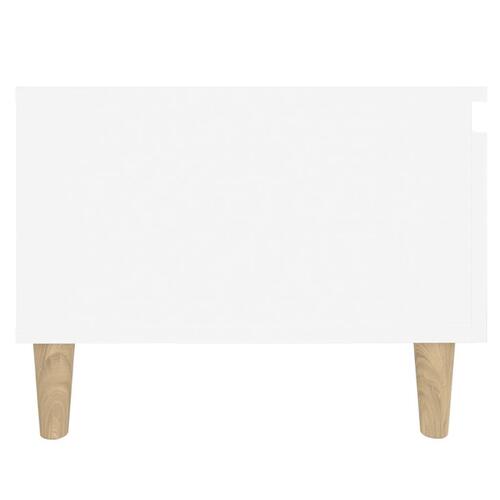 Sidebord 50x46x35 cm konstrueret træ hvid