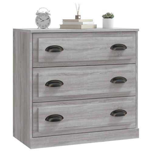 Skænk 70x35,5x67,5 cm konstrueret træ grå sonoma-eg