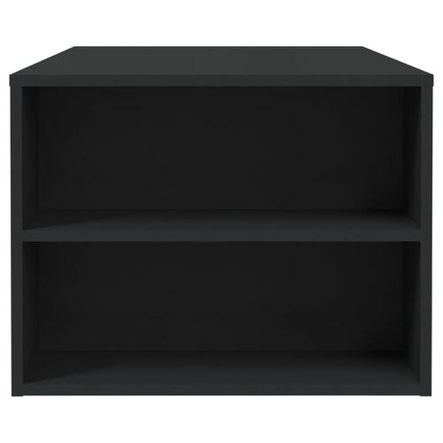 Sofabord 102x55x42 cm konstrueret træ sort