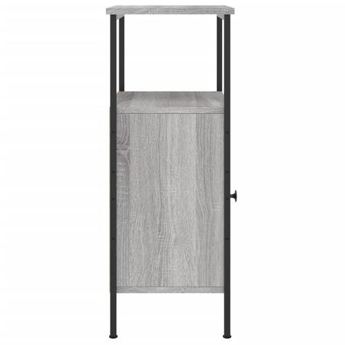 Sengeborde 2 stk. 41x31x80 cm konstrueret træ grå sonoma-eg