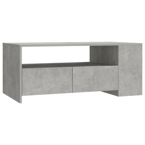 Sofabord 102x55x42 cm konstrueret træ betongrå