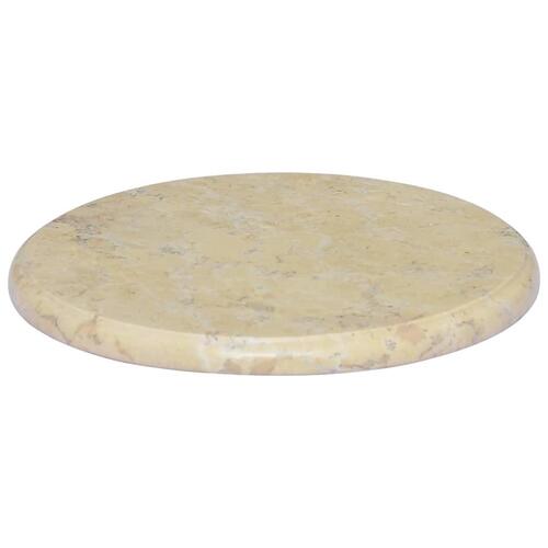 Bordplade Ø40x2,5 cm marmor cremefarvet