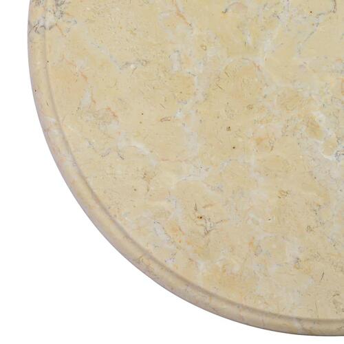 Bordplade Ø40x2,5 cm marmor cremefarvet