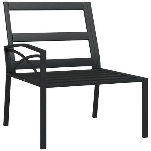 Havestole 2 stk. med grå hynder 62x75x79 cm stål