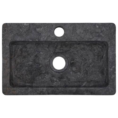 Væghængt håndvask 38x24x6,5 cm marmor grå