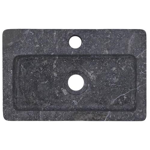Væghængt håndvask 38x24x6,5 cm marmor grå