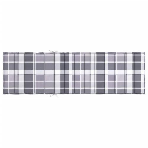 Hynde til liggestol 200x60x3 cm oxfordstof gråternet