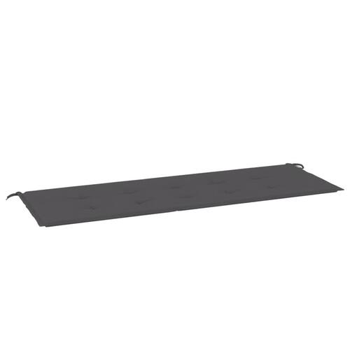 Hynde til havebænk 150x50x3 cm oxfordstof antracitgrå