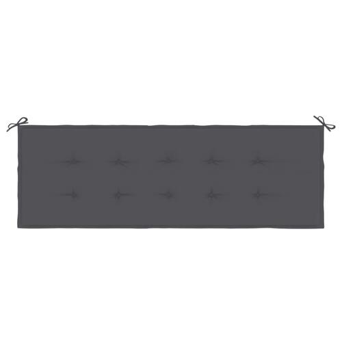 Hynde til havebænk 150x50x3 cm oxfordstof antracitgrå