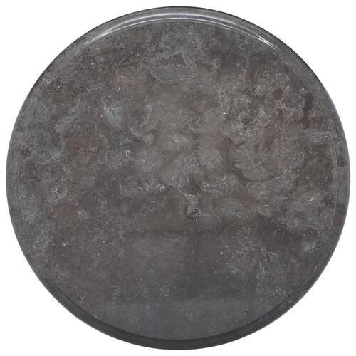 Bordplade Ø40x2,5 cm marmor sort