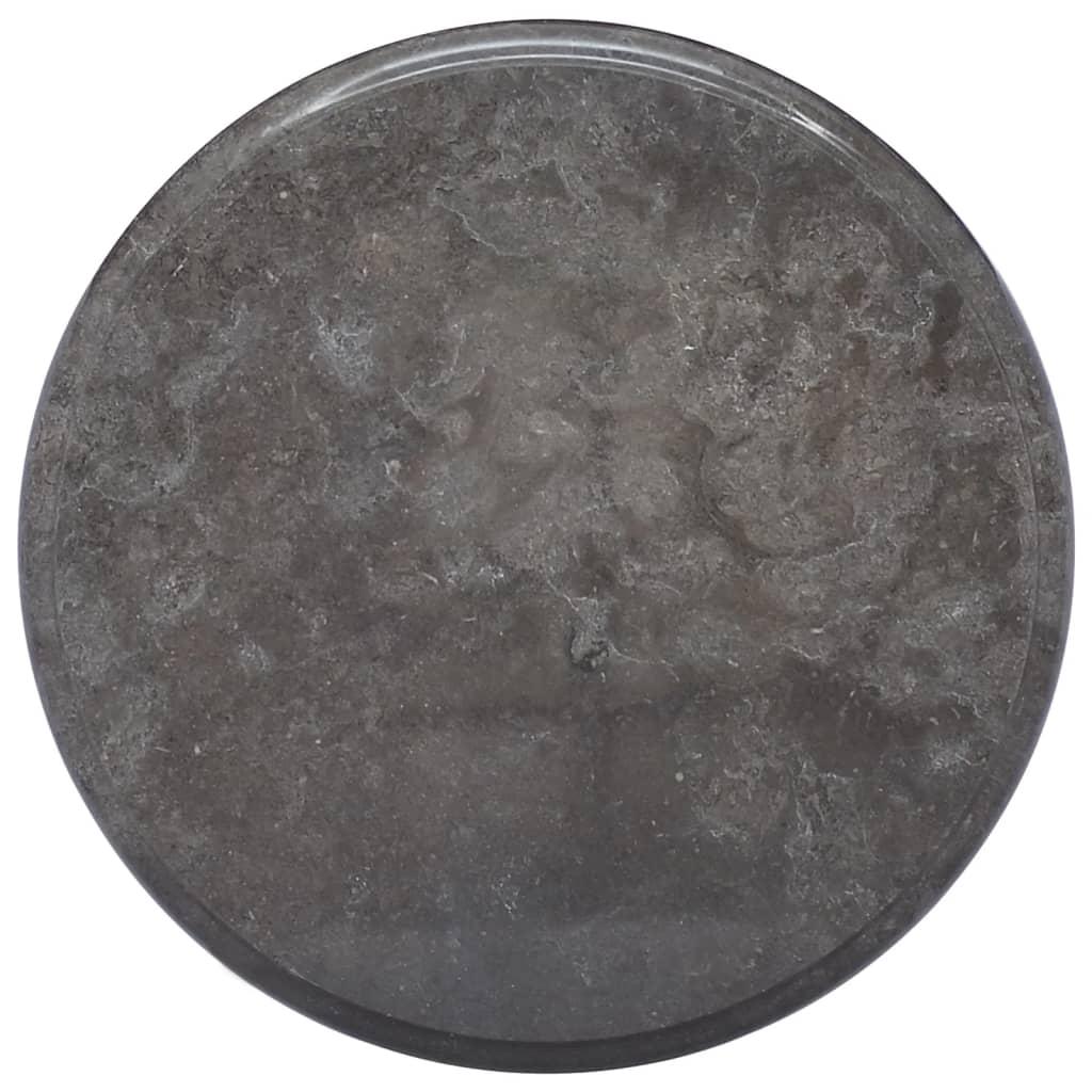 Bordplade Ø40x2,5 cm marmor sort