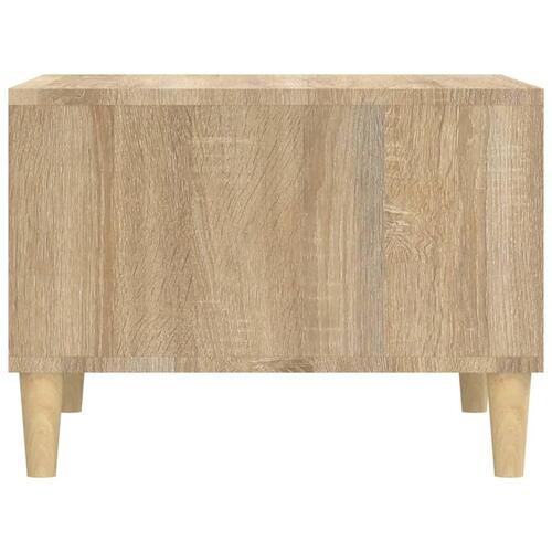 Sofabord 60x50x36,5 cm konstrueret træ sonoma-eg