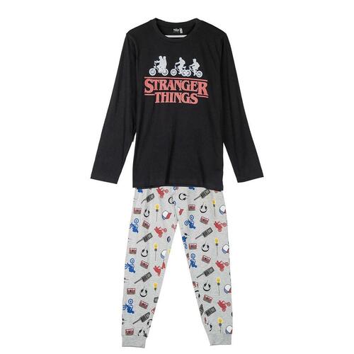 Nattøj Stranger Things Grå Sort L