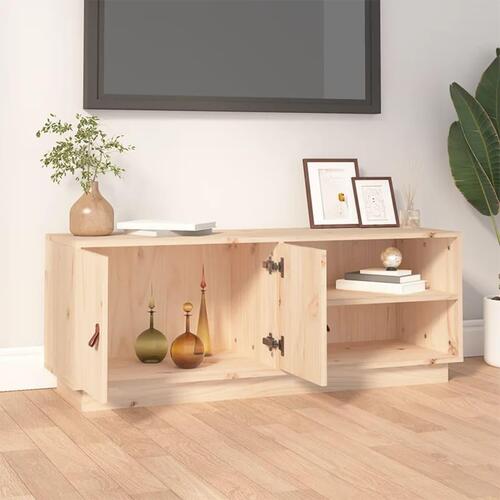 Tv-bord 105x34x40 cm massivt fyrretræ