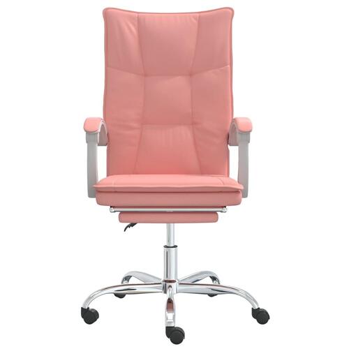 Kontorstol kunstlæder pink