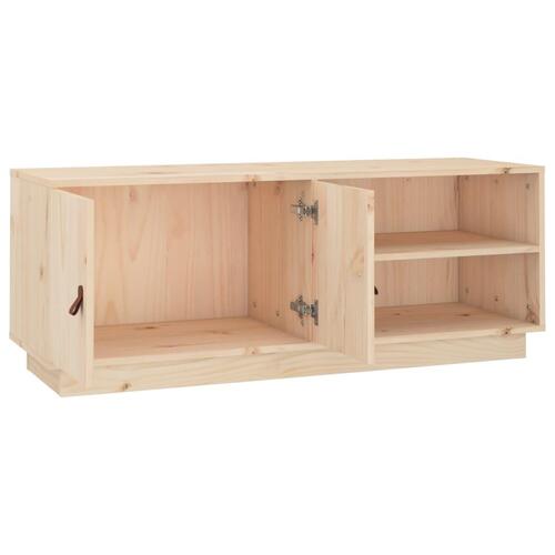 Tv-bord 105x34x40 cm massivt fyrretræ