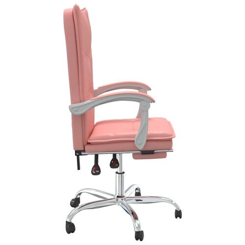 Kontorstol kunstlæder pink